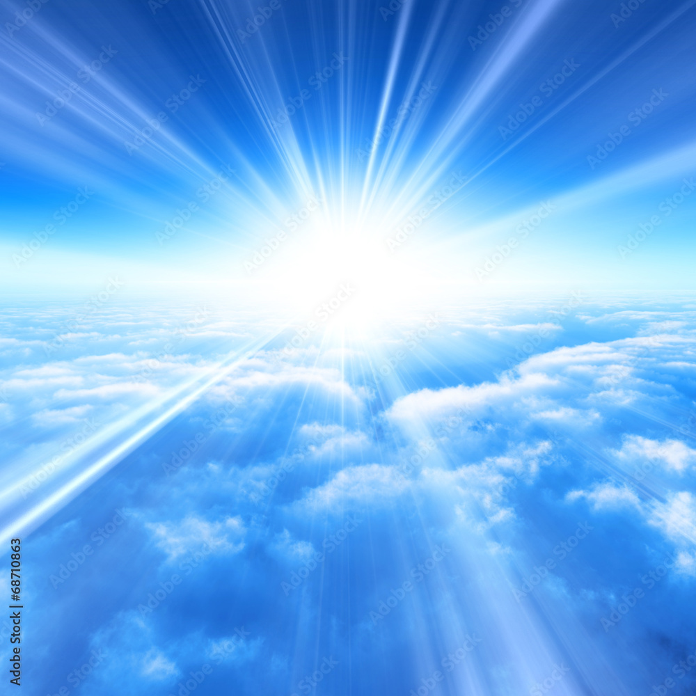 青空と雲海 Stock イラスト Adobe Stock