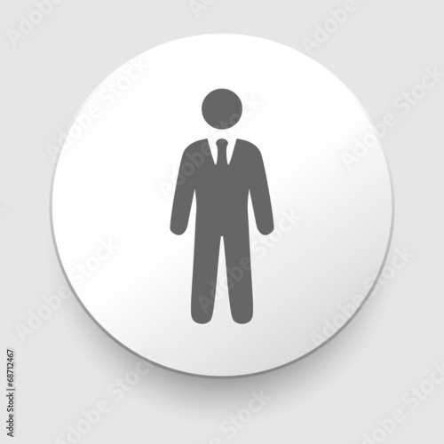 vector icons of businessman or manager