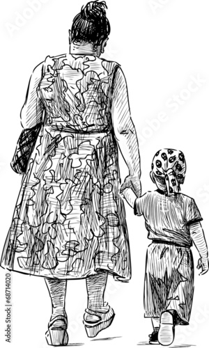 grandmother and grandson