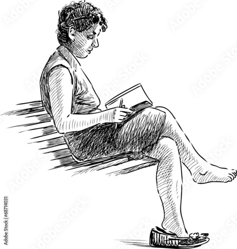 reading woman