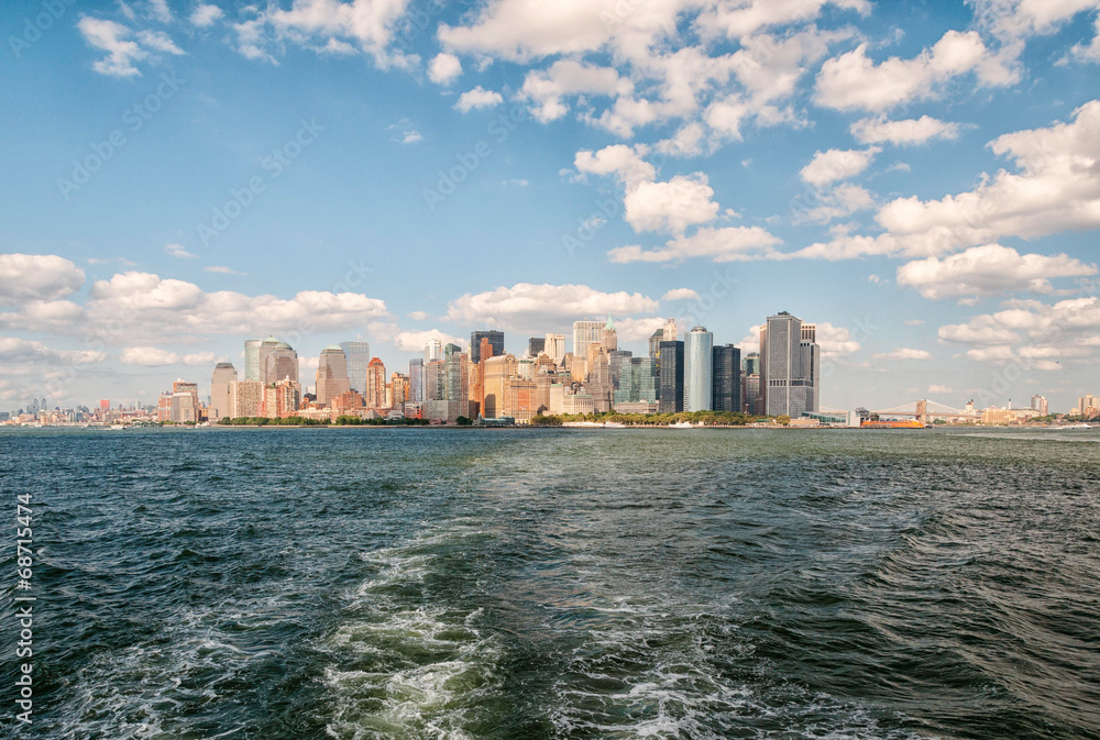 Obraz premium Scenic view of Manhattan.