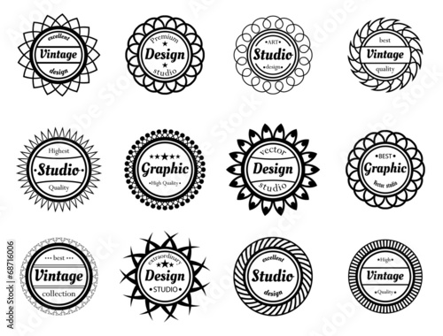 Collection award stamp for design adn graphic studios