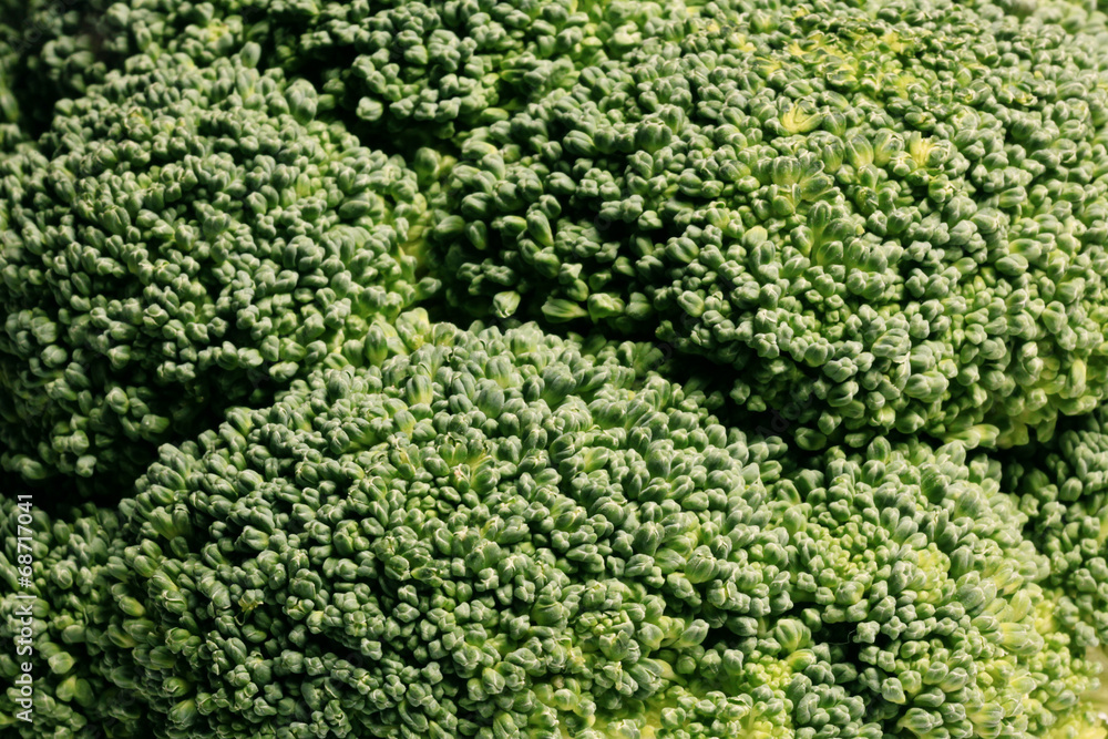 green broccoli macro texture
