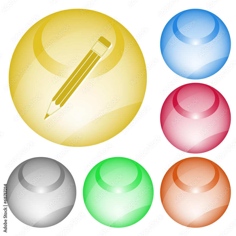 Pencil. Vector interface element. Pencil. Vector interface element.