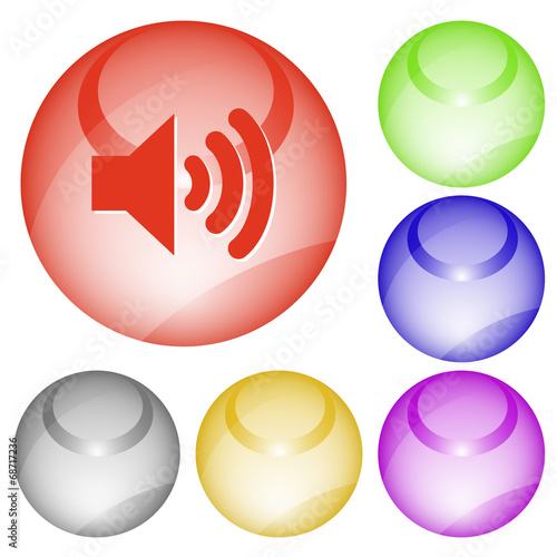 Speaker. Vector interface element.