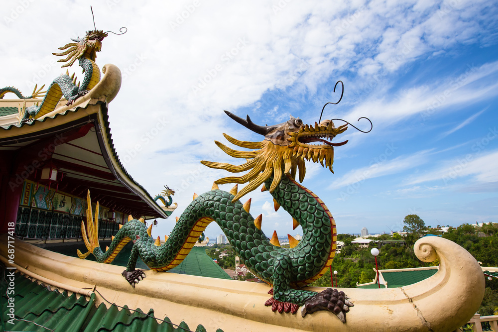 Dragon sculpture of the Taoist Temple in Cebu , Philippines Dragon sculpture of the Taoist Temple in Cebu , Philippines