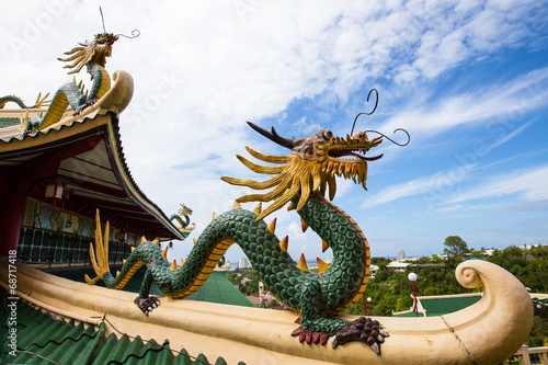Dragon sculpture of the Taoist Temple in Cebu , Philippines © OlegD
