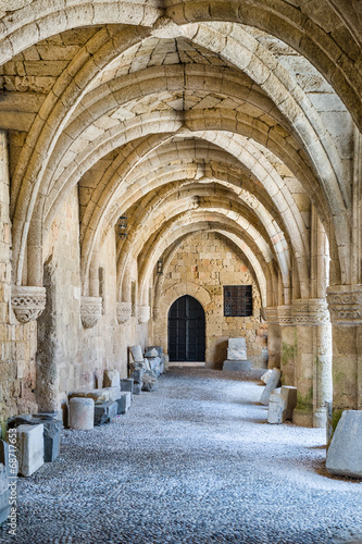 Arch way in ancient fortress