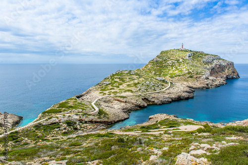 Lighthouse on Cabrera island landscpae photo