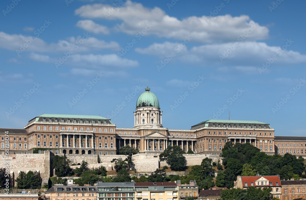 royal castle on hill Budapest