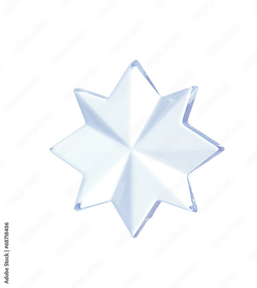 Star shape decoration isolated on white Star shape decoration isolated on white