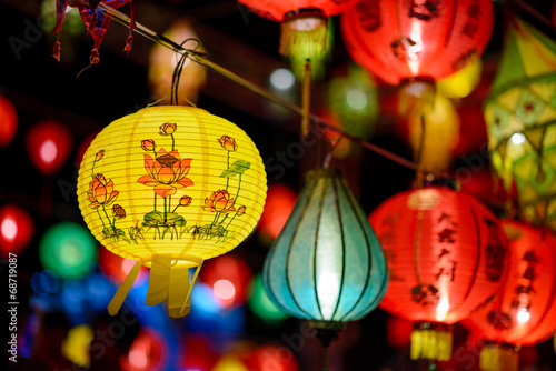 Colorful International Lanterns Festival    Chiang Mai  Thailand
