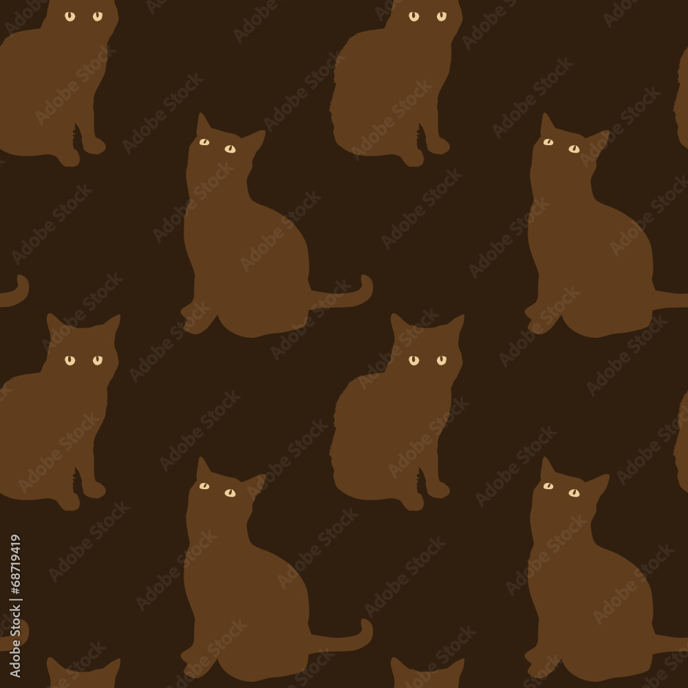 Cats Seamless Pattern