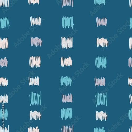 Vector seamless pattern. Color pencil doodle