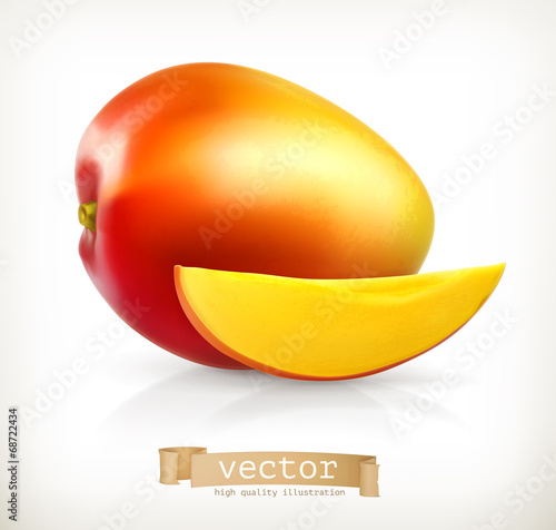 Mango, vector illustration