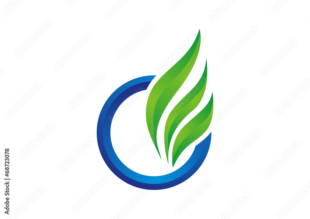 leaf eco icons ecology logo template elements. vector. leaf eco icons ecology logo template elements. vector.