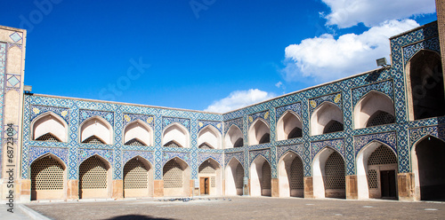 Courtyard of Jameh Mosque in Isfahan, Iran