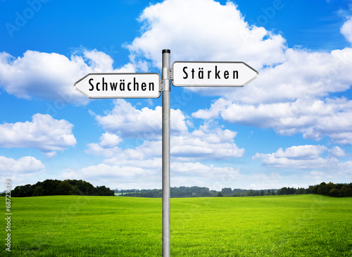 Wegweiser Stärken-Schwächen