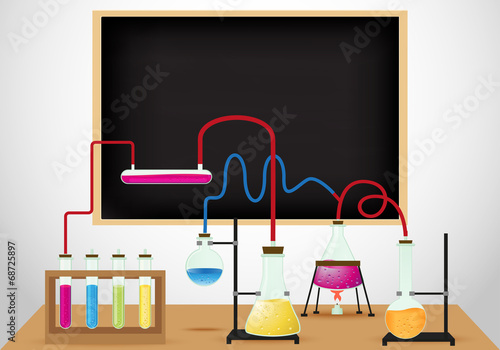 Chemical laboratory background