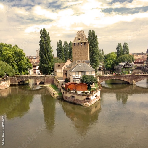 Ponti sul fiume Ill Strasburgo, Francia