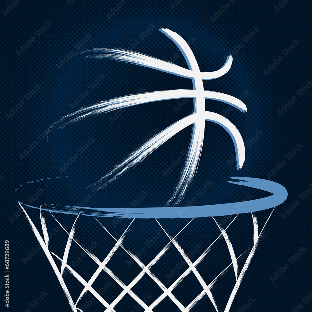 Fototapeta premium Basketball, vector