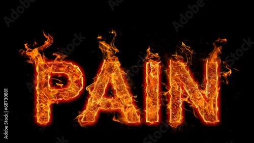 Burning Pain text