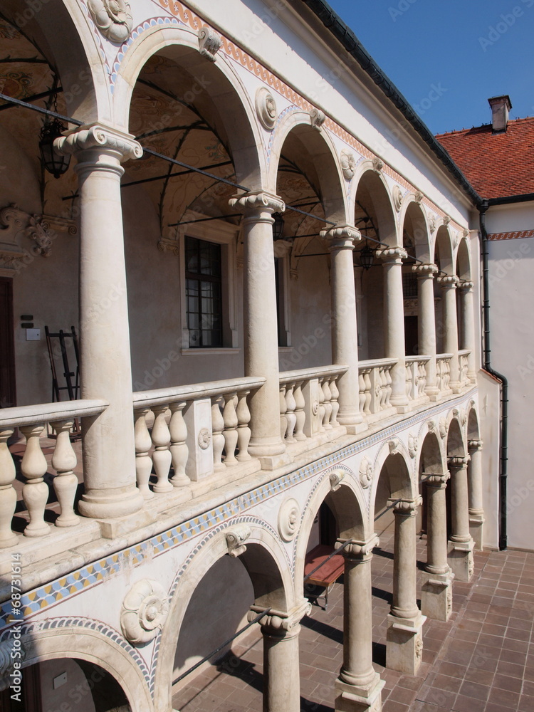 Galleries at the Baranów Sanomierski castle, Poland