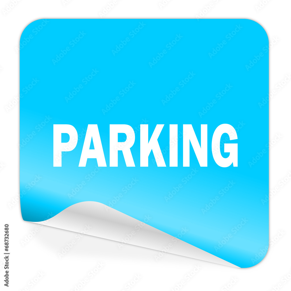 parking blue sticker icon