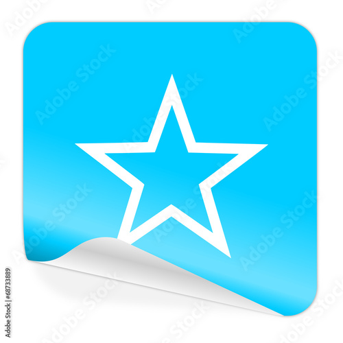 star blue sticker icon