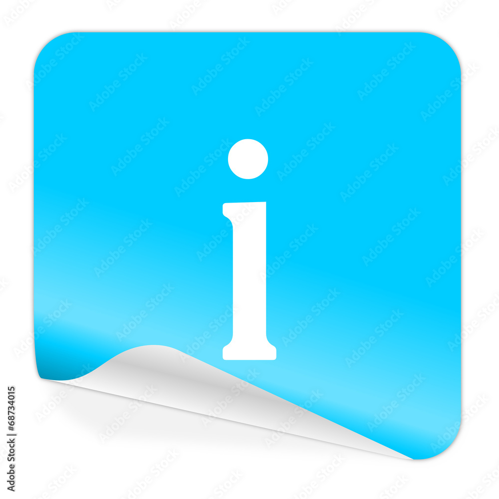 information blue sticker icon information blue sticker icon