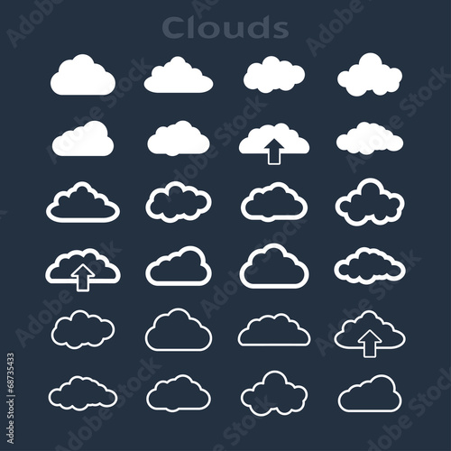 set of clouds