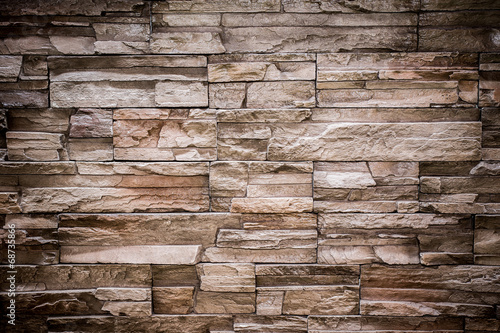Modern stone brick texture wall background