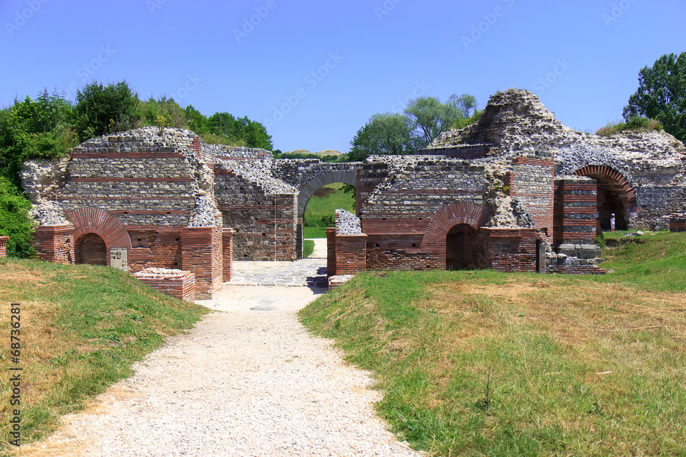 Roman archaeological site, Felix Romuliana, Serbia.
