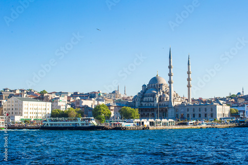 View of the old town and beautiful mosque in Istanbul