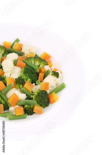 Broccoli and cauliflower salad.