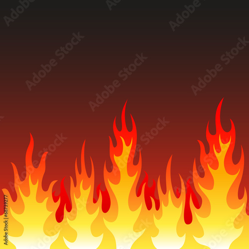 Seamless fire, flame background