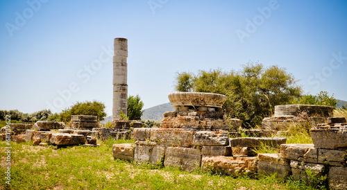 Ancient ruins, Heraion, Samos, Greece