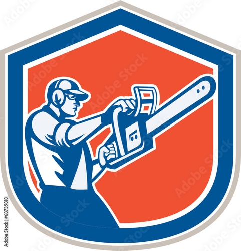 Lumberjack Tree Trimmer Arborist Chainsaw Shield