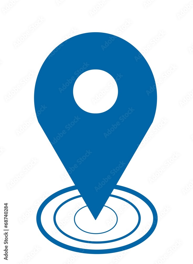 Localisation bleu Localisation bleu