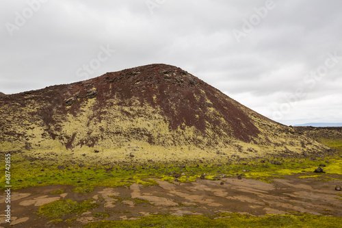 Panorama of Icelandic mountains