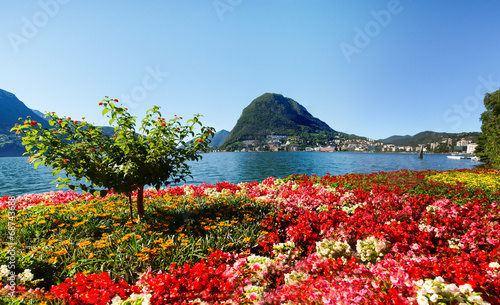 Monte San Salvatore seen from the park