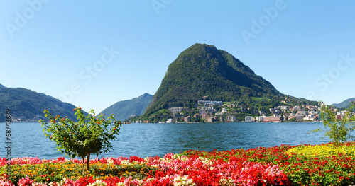 Monte San Salvatore seen from the park