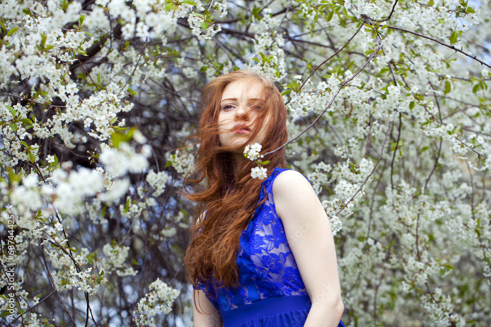 Romantic young woman portrait Romantic young woman portrait
