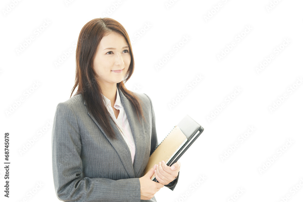 笑顔のOL 笑顔のOL