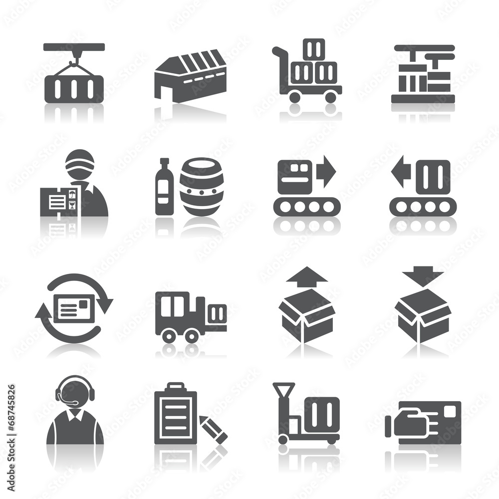 Logistics and Transport Icons Logistics and Transport Icons