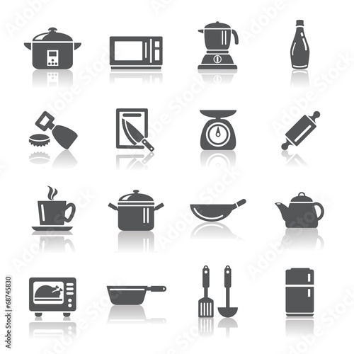 Kitchen Utensils and Appliances Icons
