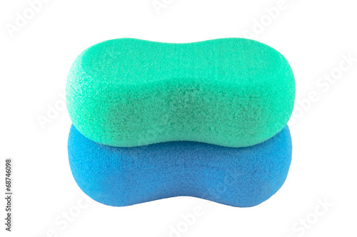 Sponge on white background