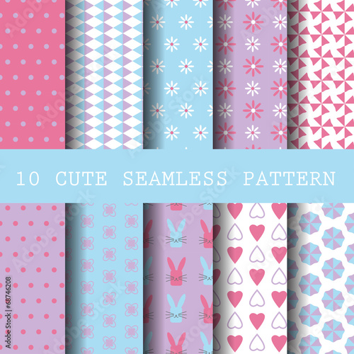 set of sweet seamless pattern