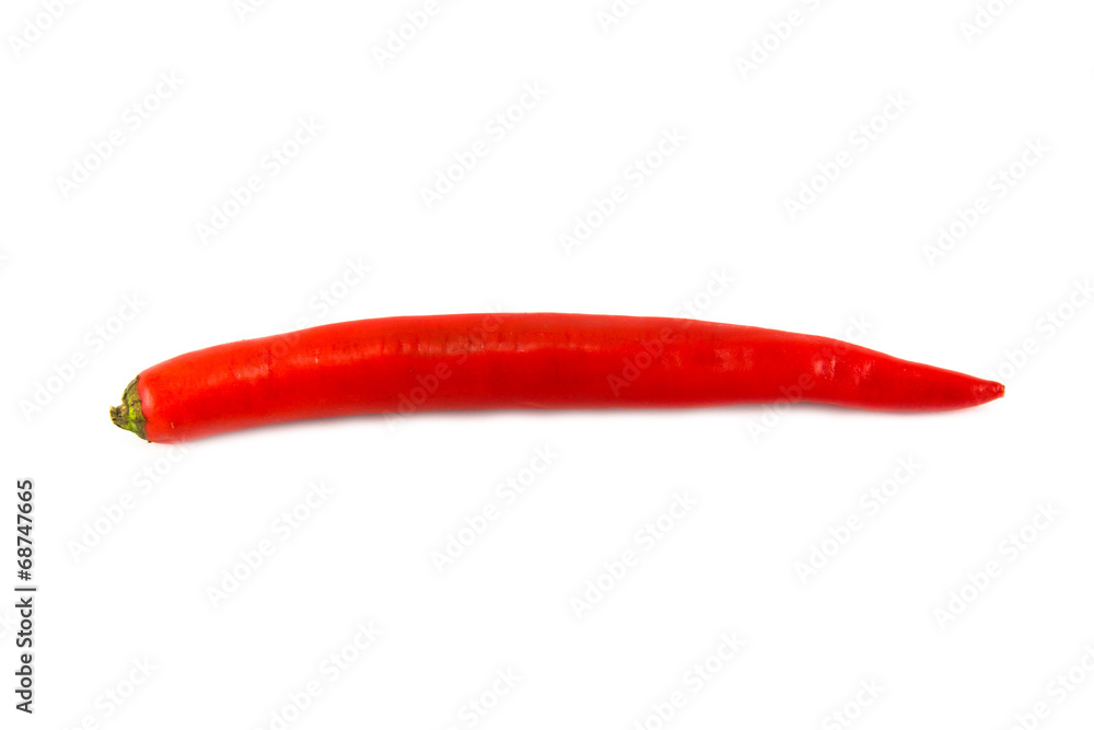 Red pepper isolated on a white background Red pepper isolated on a white background