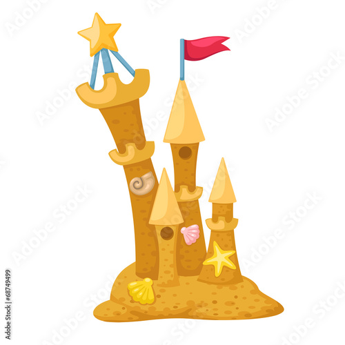 Sandcastle vector